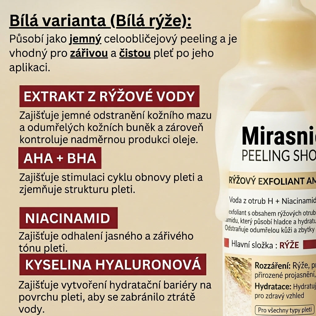 Rizses hámlasztó szérum a ragyogó bőrért